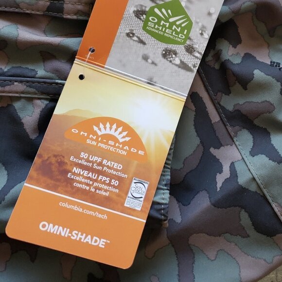 NWT - Columbia Plus Size Bogata Bay Cypress Camo Printed Stretch Shorts- Size 1X - Picture 3 of 7